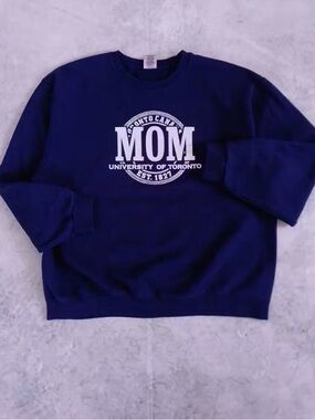Vintage University of Toronto MOM Navy Crewneck Sweatshirt